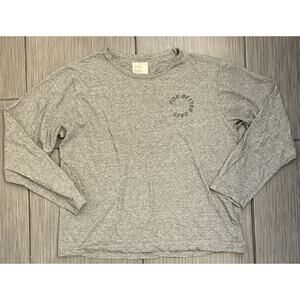 For Days Women’s Gray Long Sleeve T-shirt Size Medium Organic/Recycled Cotton